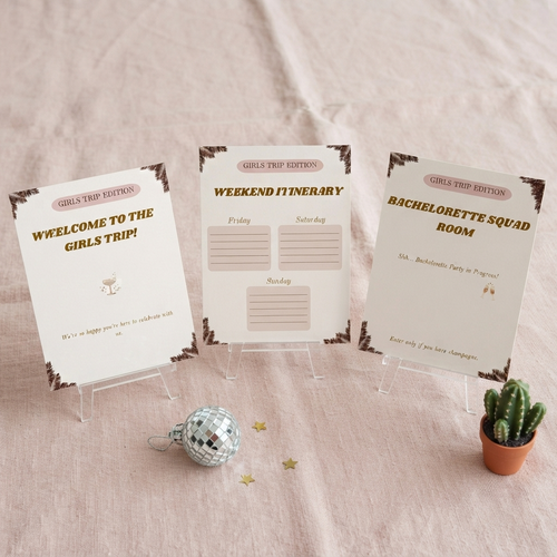 Bachelorette Party Games & Itinerary Templates
