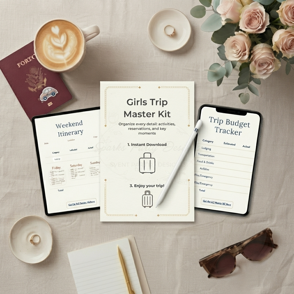 The Ultimate Girls Trip Master Bundle: All-in-One Planner & Party Kit