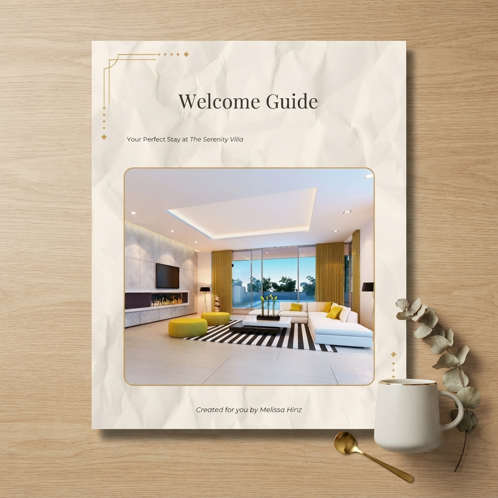 Signature Airbnb Welcome Book | Fully Editable Host Template