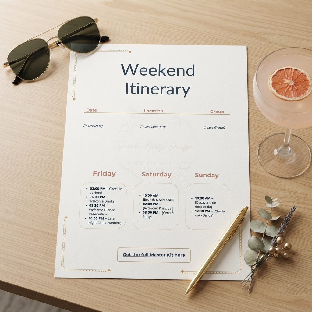 Girls Trip Master Mini-Kit | Itinerary & Budget Tracker