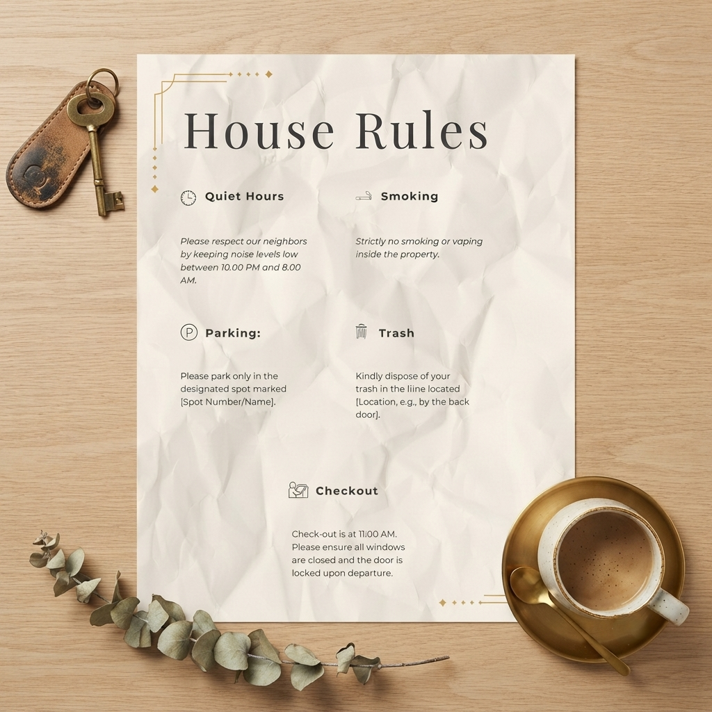 Signature Airbnb Welcome Book | Fully Editable Host Template