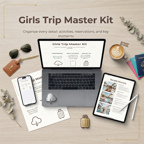 Girls Trip Master Mini-Kit | Itinerary & Budget Tracker